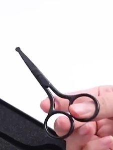 Nose Hair s Mini Stainless Steel Round Head Beauty Trimmer Nose Hair Trimmer Portable Ergonomics Nose Hair Cutter