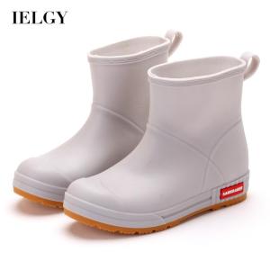IELGY รองเท้าบูทกันฝนผู้หญิงหลอดสั้นข้อต่ำรองเท้ากันฝนกันลื่น
