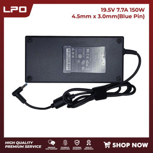 LPO Laptop Charger 19.5V 7.7A 150W Blue Pin 4.5mm x 3.0mm AC Adapter Compatible with HP ZBook 15 G3