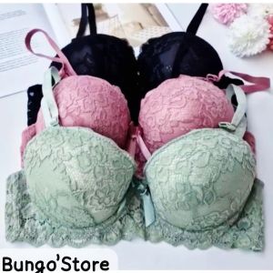 BRA SPORT  SET bh + cd beha celana dalam wanita setelan renda import quality  36-42 cup B Terlaris
