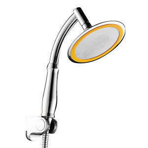 Shower Head Round Ultra-thin Bathroom Shower Head 360°Rotating Shower Head 6 Inch Super Pressurized Handheld Overhead Universal Shower Head High Pressure Luxury Shower Head Rainfall
