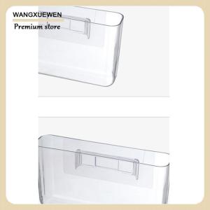 [COD] Transparent Wall Storage Box Wall-mounted No Punch Bedside Racks Home Key Cosmetic Hanging Wall Mounted Organizer Storage Box