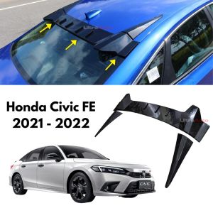 Honda CIVIC FE Rear Roof Spoiler Type R Wing Diffuser 2021 2022 2023 Body Kit Boot Lip Modified Exterior Part Trim Styling