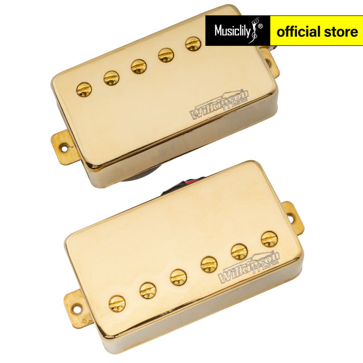 Vari-Gauss Technologie Wilkinson M-Serie WOPB Variable Gauss Alnico 5 Precision Bass Humbucker Tonabnehmer Vintage Ton Pickups Set Für 4-Saiter PB-Style E-Bass, Schwarz Vintage Toon Alnico 5 Magneten