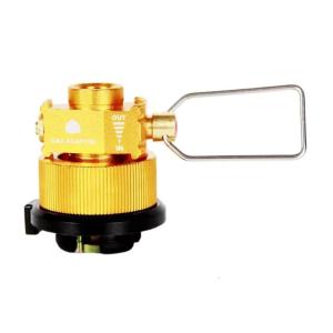Universals Stove Gas Canister Adapters With Safeness Lock and Regulable Flame With Automatic Pressure Relief System