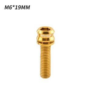 FIGHTINPC Ghế phanh đĩa Vít tay lái xe đạp Vít titan Kẹp Phanh đĩa Vít kẹp phanh đĩa Siêu nhẹ M6 Vít ghế phanh đĩa xe đạp Xe đạp leo núi