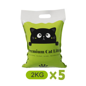 10KG Cat Litter Natural Bentonite Litter Sand for Cat Eliminates Odor Fast Clumping and Hypoallergenic with Less Dust and Stable Clumping
