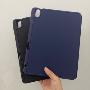 Bao da Smart Case iPad Gen 7/8/9/10 Air4 / Air 5 / Pro 11inch TPU có khay để bút Lưng Tổ Ong Thoát Nhiệt