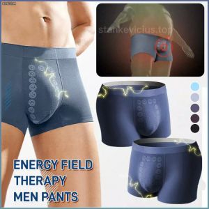 Mens Shorts Magnetic Therapy Womens Panties Soft and Silky Wider Elasticity Loose at the Waistband