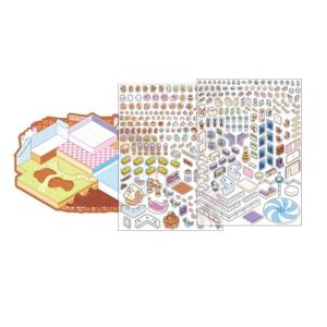 Vui Vẻ Thu Nhỏ Sticker Phim Hoạt Hình Sô Cô La Nhà Máy Phong Cảnh Sticker nhãn dán lưu bút Cho Tạp Chí vỏ điện thoại chai nước