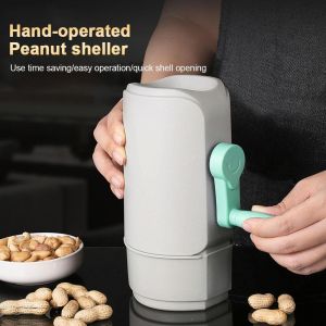 Peanut Shelling Peel Tool Hand Crank Kitchen Utensil Comfortable Opener Sheller