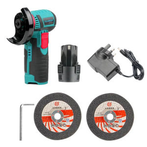 Portable Brushless Angle Grinder 300W 12V 80mm 3" Cordless Electric Angle Grinder Compact Brushless Cordless Grinding Machine 20000RPM/Min Metal Cutting Polisher Diamond Polishing Cutter Electric Rotary Tools With Lithium Battery 角磨机 切割工具