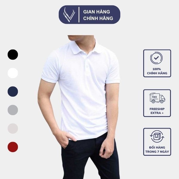 Áo Phông Polo Nam Trơn Thiết Kế Đơn Giẩn Nhưng Vẫn Lịch Lãm Sang Trọng ...