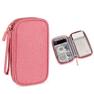 TRG78 - TAS TRAVEL GADGED HP POWERBANK ORGANIZER KANVAS ANTI AIR POUCH IMPORT