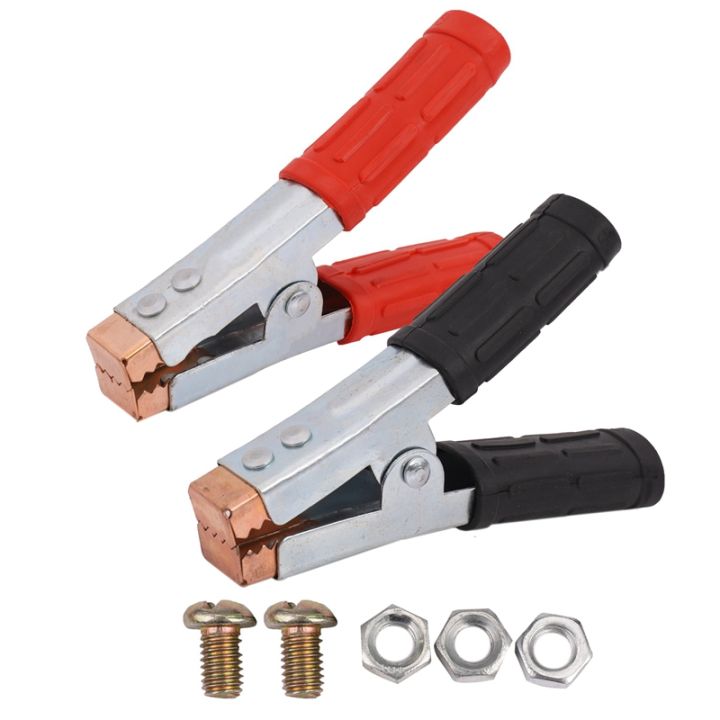 2x Crocodile Clips HEAVY DUTY Copper Battery Test Alligator Clamps | Lazada