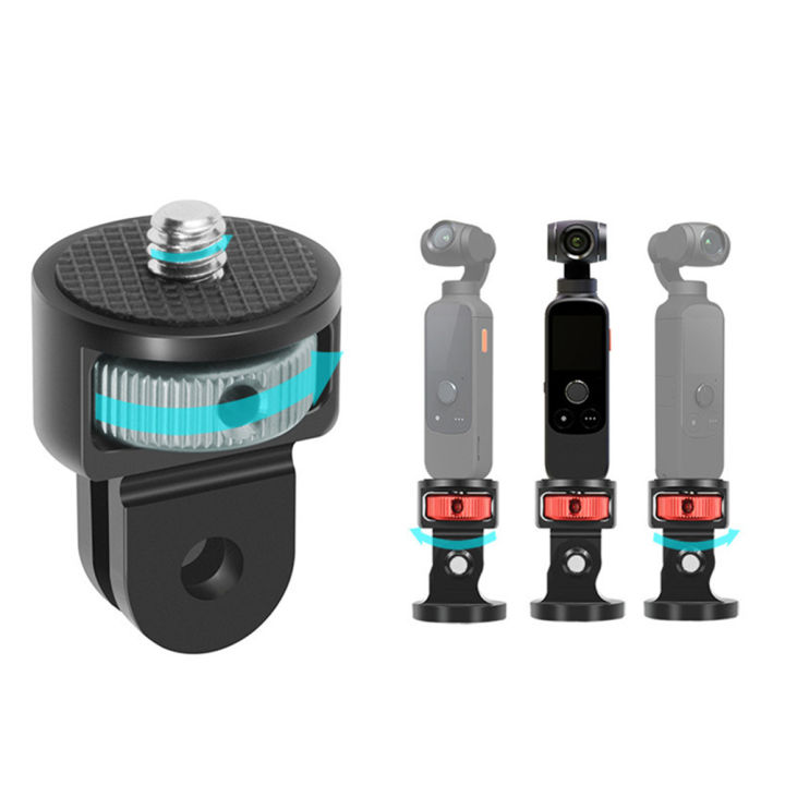 Xingchengec Aluminum Alloy 1/4 inch Screw Tripod Adapter For DJI Action ...