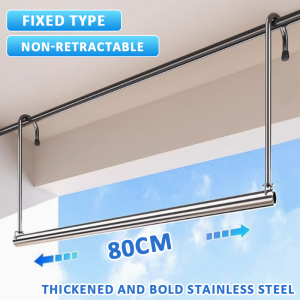 Adjustable Clothes Hanging Rack Stainless Steel Heavy Duty Retractable Sampayan Drying Rack Easy Install