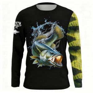 [Local Stock] VCC Fishing Championship Long Sleeve Shirt UV Protection Man Outdoor Fashion Print T-Shirts Moisture Wicking Fishing Apparel Tops