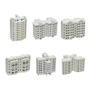 DIY Sand Table Garden Microlandscape Ornament N Scale 1:500 Apartment Building Assembling Model Outland Realism Scene