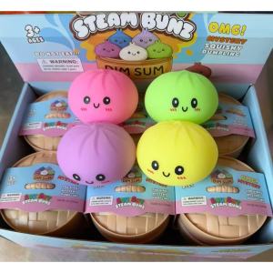 Cute Squishy toy Siopao Bun Toys Squeeze Ball Fidget Toys for Kids Stress Reliever Toys
