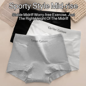 Women’s Boxer Briefs Sport Underwear/No Marks High Elasticity/Antibacterial/Breathable Cotton/Padded Panties/Plus Size