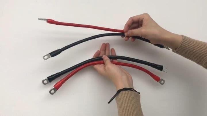 8 AWG # 10 Stud Marine Grade Wire Lugs, Battery Cable Ends, Tinned Copper Eyelets, Terminal Connectors