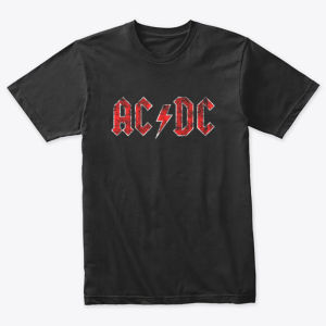Kaos Anak ACDC Logo Band Rock Legend Cotton Combed Sablon Plastisol