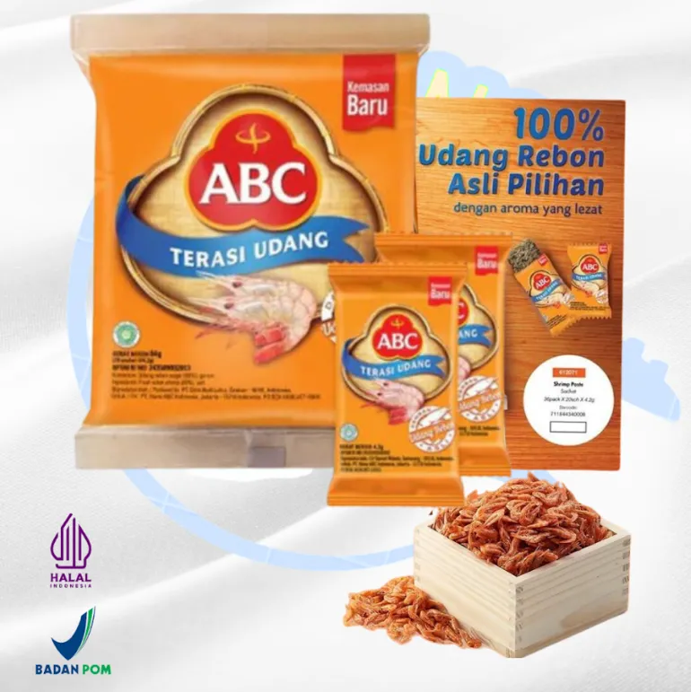 ABC Terasi Udang 84g 20packs Indonesia Shrimp Paste Condiments