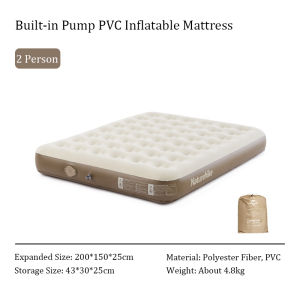 Naturehike Camping Inflatable Mattress with Built-in Pump Outdoor Portable Air Mattress Inflatable Sleeping Pad Inflatable Cushion Inflatable Mat