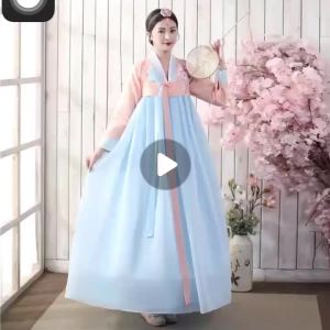 [New Products Ready Stock] Hanbok  Korean Costume Fresh Ethnic Palace Dress Large Changdao Dance Performance Suit Clothes Pwmg♢X1121