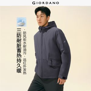Giordano Men G-MOTION triple-protection hooded padded jacket Free Shipping 01076684