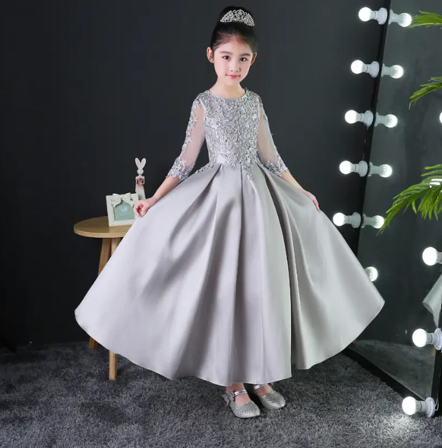 gaun anak dress ballgown new design tea length pretty princess