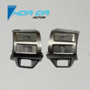 Bộ Ốp Công Tắc Vespa Sprint 3v Primavera 3v Mạ Crom Mờ Cao Cấp Gồm 4 Mảnh: Trái (còi) Trước/Sau Phải (đề) Trước/Sau