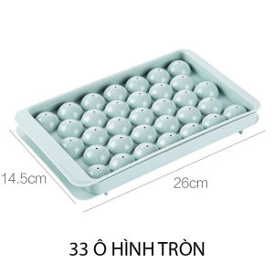 Khay Làm Đá Khuôn Làm Đá Viên Tròn 33 Viên Thông Minh Có Thể Làm Đá Hoa Quả Làm Thạch Chất Lượng Cao Cấp