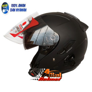helm kyt galaxy flat R black doff KYT