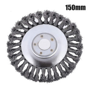 Steel Wire Wheel Garden Weed Brush Lawn Mower Grass Eater Trimmer Brush Cutter Tools Parts Replacement Lawn Mower Head Accessories