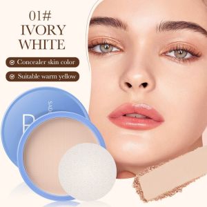 SADOER Baked Compact Powder Concealer Cream Pressed Powder 3 Colors BB Foundation Face Makeup 粉饼