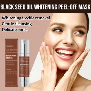 Black Seed Oil Whitening Peel-Off Mask Remove Blackheads Whitehead Instantly Shrink Pore Deep Cleansing