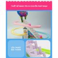 Đồ chơi Tàu Lượn Leo Thang– Chó Đốm Leo Cầu Thang có Nhạc và Đèn – Đồ chơi cho bé. 