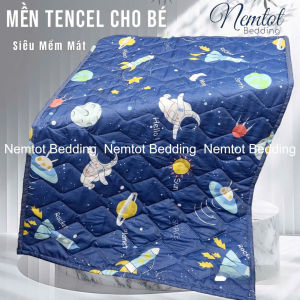 🌙SIÊU MÁT🌙 Mền Tencel Cho Bé Đi Học Mềm Mịn Thoáng Mát Chăn Trẻ Em Vải Tencel Than Hoạt Tính Kháng Khuẩn 80x120cm  _ Nemtot Bedding