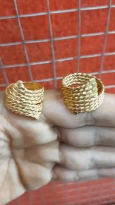 cincin tempahan tukang mirip emas asli aksesoris & perhiasan