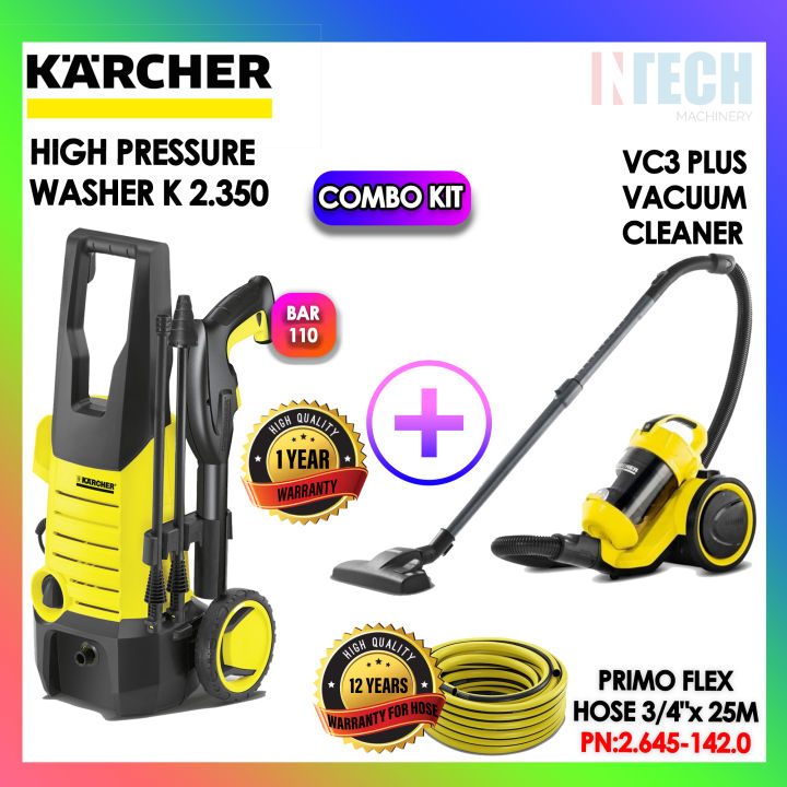 KARCHER COMBO SET VC3 PLUS VACUUM CLEANER + K2.350 HIGH PRESSURE WASHER