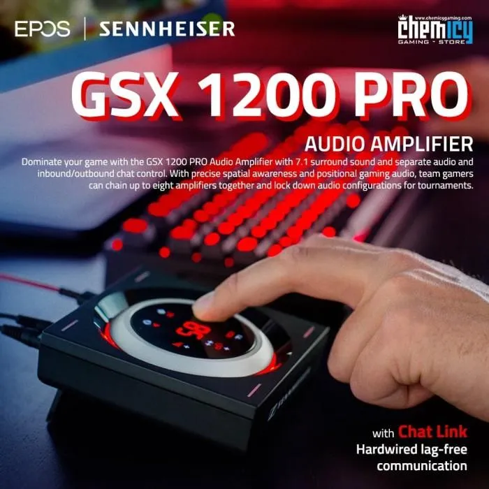 EPOS I SENNHEISER GSX 1200 PRO GAMING AUDIO AMPLIFEIR EXT SOUND