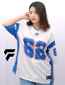 JERSEY Orlando White 62 Streetwear Korean Style Boxy Fit Retro/Vintage/Futsal/Bola/Voly/ Tenis / Run