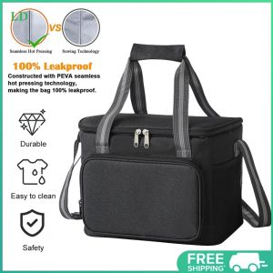 COD [Free Shipping] Compact Insulated Lunch Bag with Adjustable Strap Collapsible Cooler Bag for Men Women Reusable Food Container
