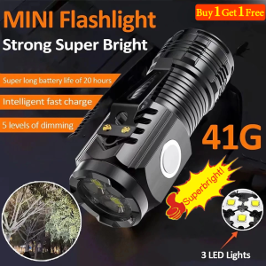 LED Flashlight Rechargeable Waterproof Outdoor Heavy Duty Rechargeable Searchlight