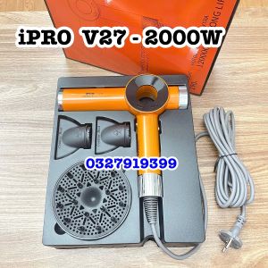 Probarbers V27 Ion Âm - Máy Sấy Tóc 2 Chiều Nóng Lạnh 2000W Thiết Kế Ergonomic Tiết Kiệm Năng Lượng Bảo Vệ Tóc Dây Dài 3.3m