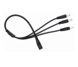 DC Power Splitter 1 to3 Way Splitter Connector Plug Cable 5.5mm*2.1mm for CCTV Camera LED