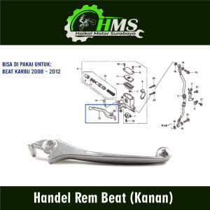 Handel Rem Beat (Kanan) - Handle Tuas Pegangan Lever Rim Depan Sebelah Kanan Honda Beat Scoopy
