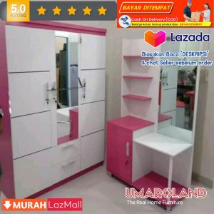 1 SET LEMARI PAKAIAN DAN MEJA RIAS CANTIK